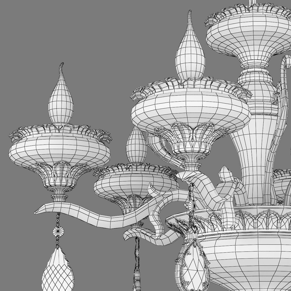 695062 Melagro Osgona Chandelier 3D model_6