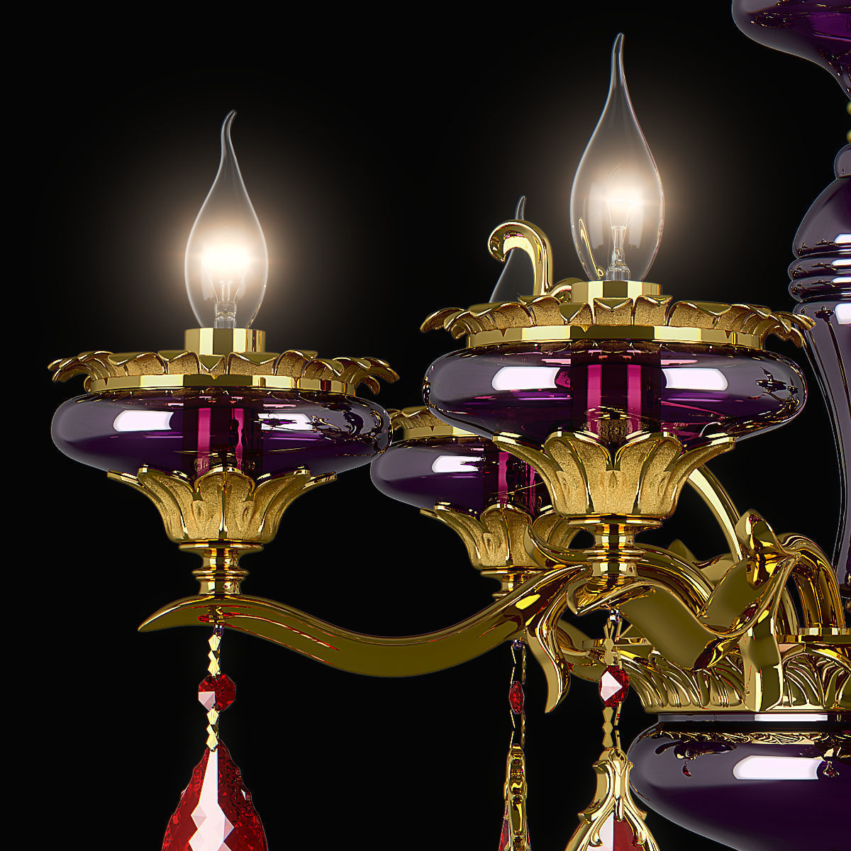 695062 Melagro Osgona Chandelier 3D model_3