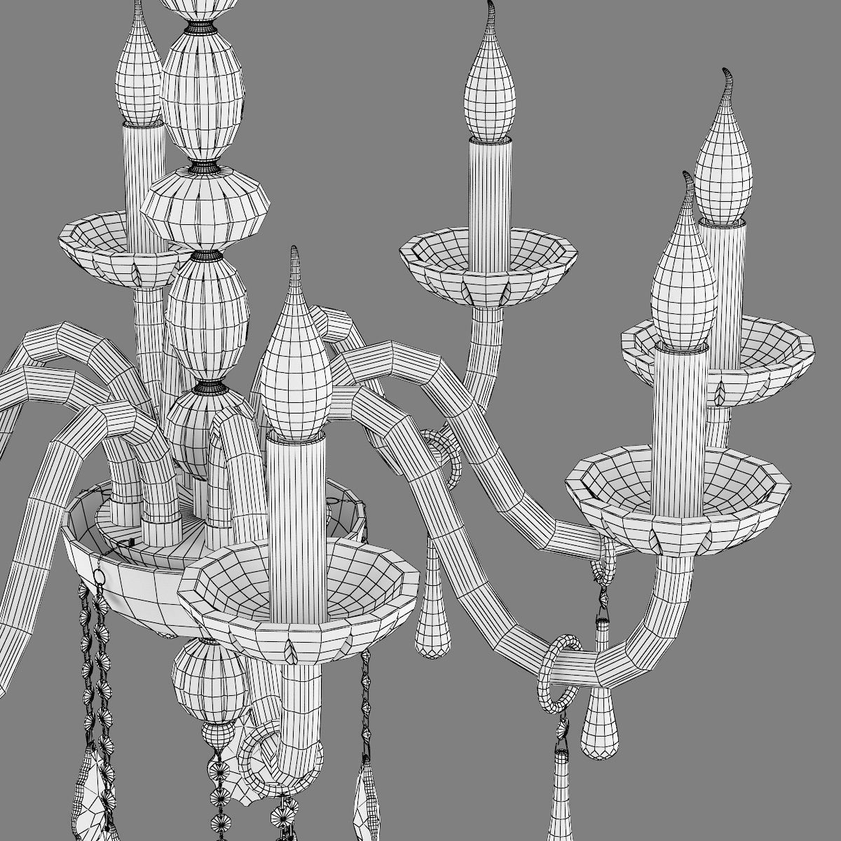 722064 Crista Osgona Chandelier 3D model_4