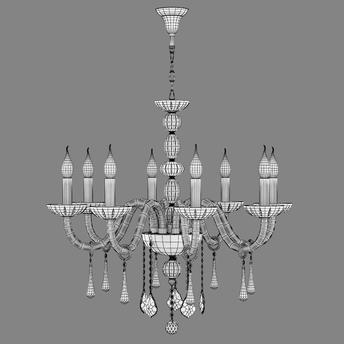 722064 Crista Osgona Chandelier 3D model_3