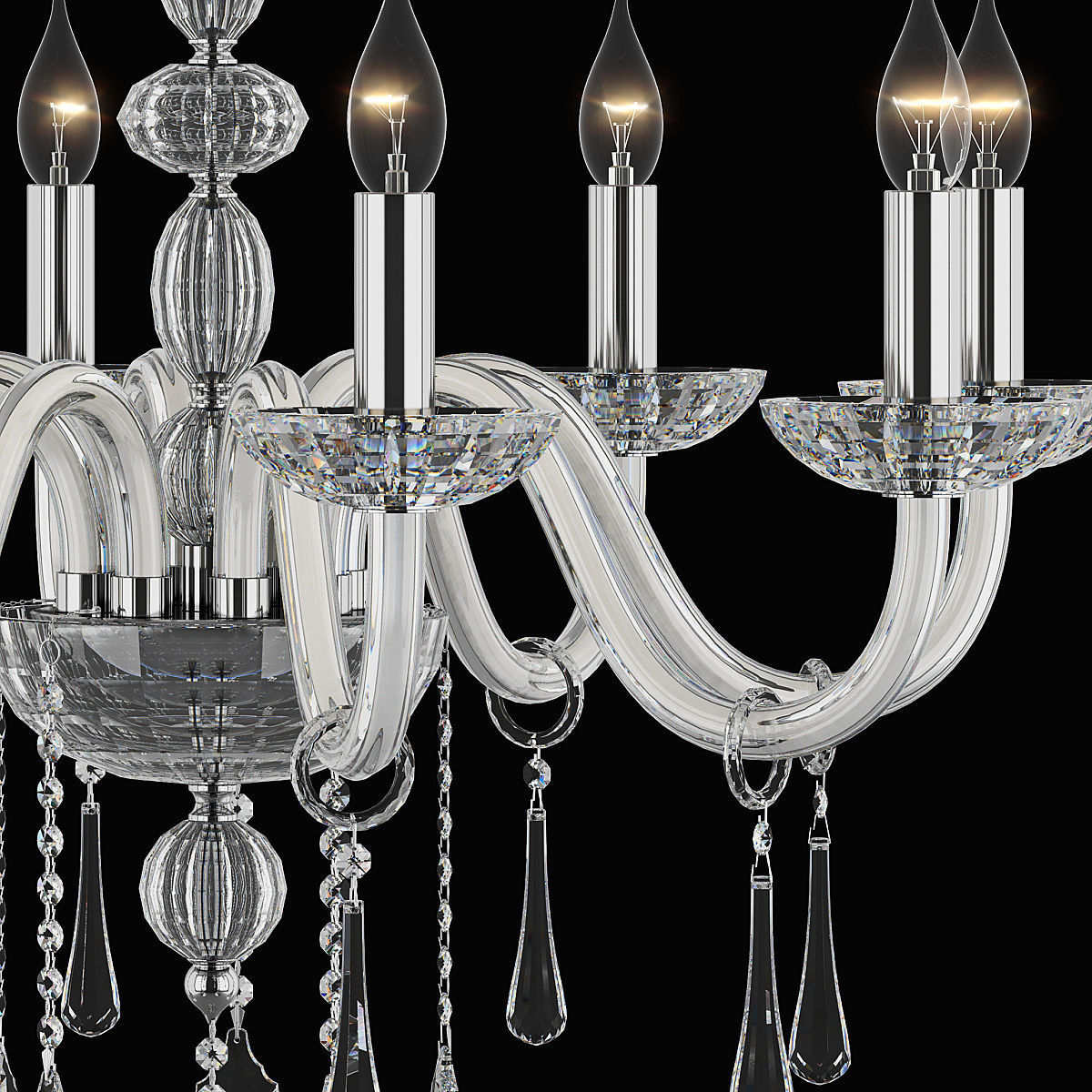722064 Crista Osgona Chandelier 3D model_2