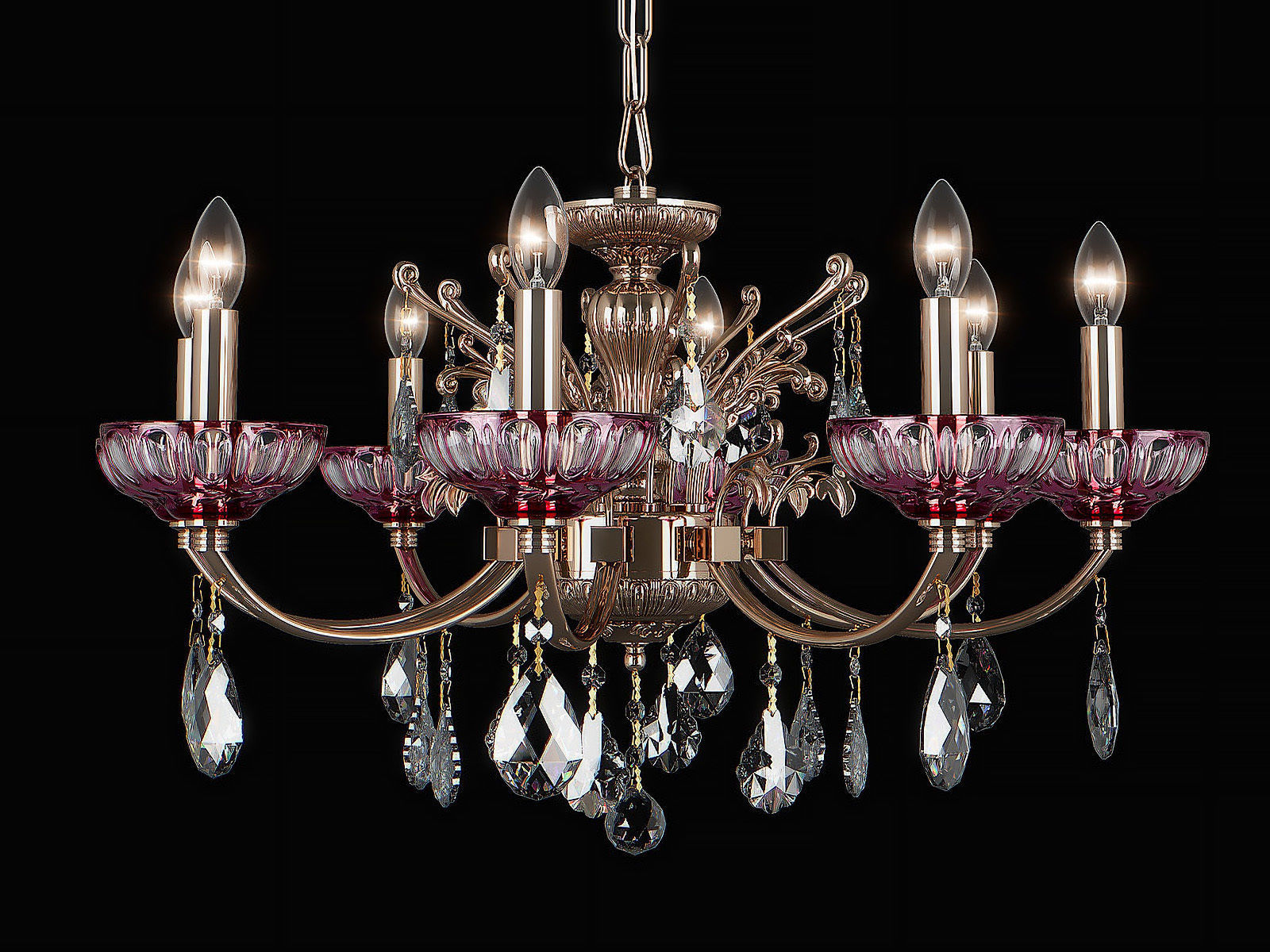 717082 Bogemia Osgona Chandelier 3D model_3