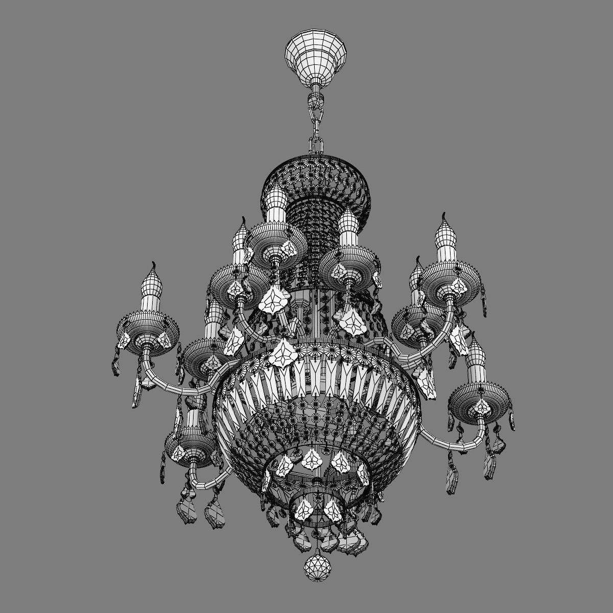 70016x Classic Osgona Chandelier 3D model_12