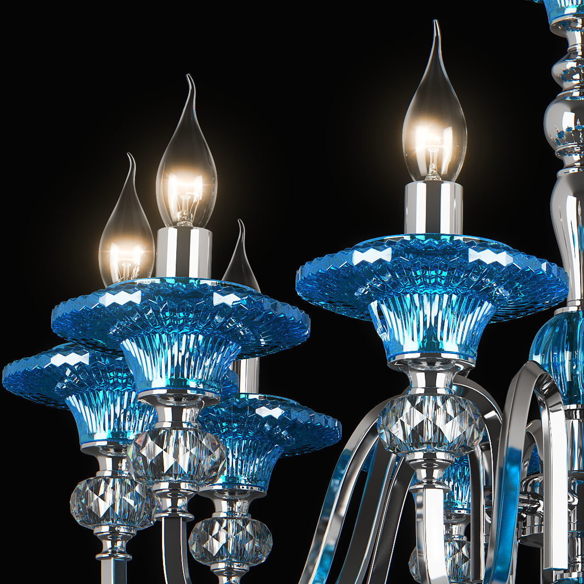 699104 Azzurro Osgona Chandelier 3D model_2
