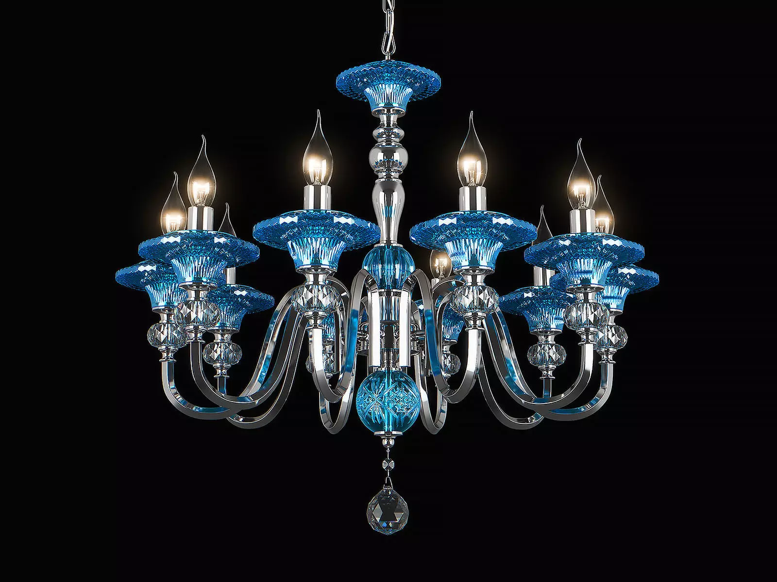 699104 Azzurro Osgona Chandelier 3D model_0