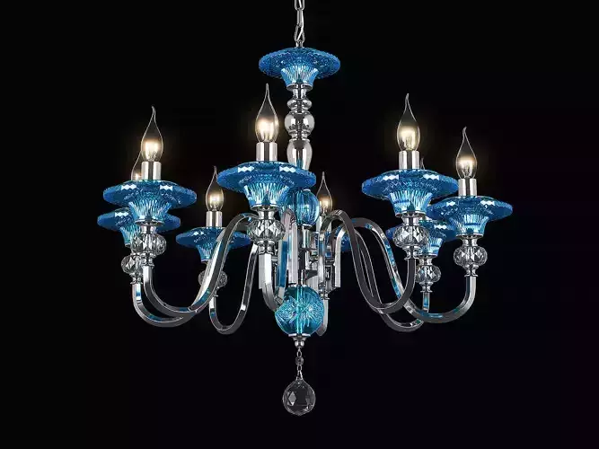 699084 Azzurro Osgona Chandelier 3D model