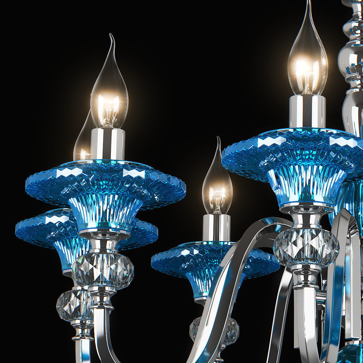 699084 Azzurro Osgona Chandelier 3D model_2
