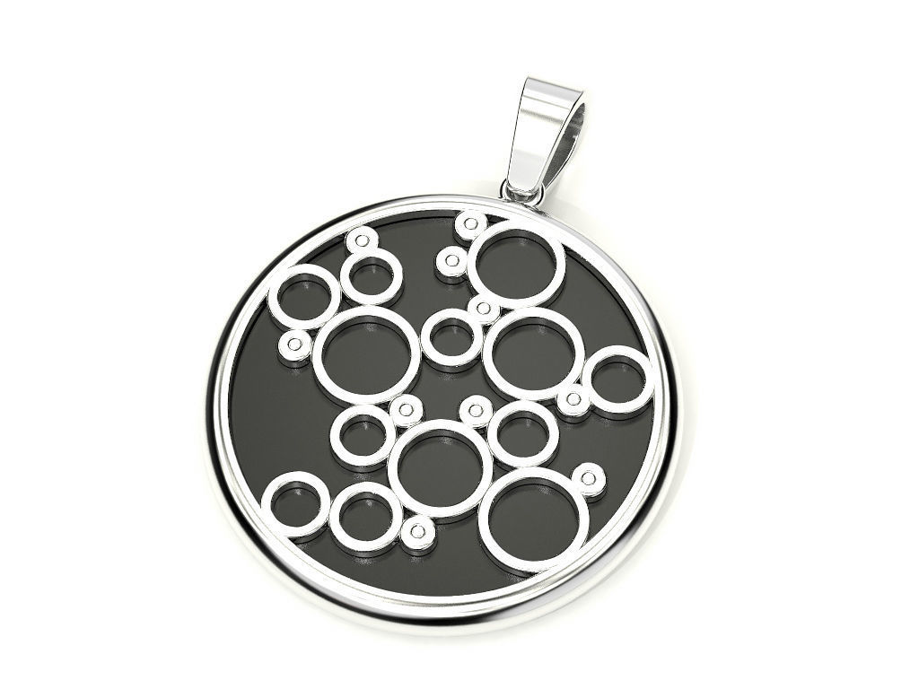 Pendant symbol omkara in Devanagari 3D print model_5