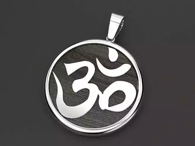Pendant symbol omkara in Devanagari