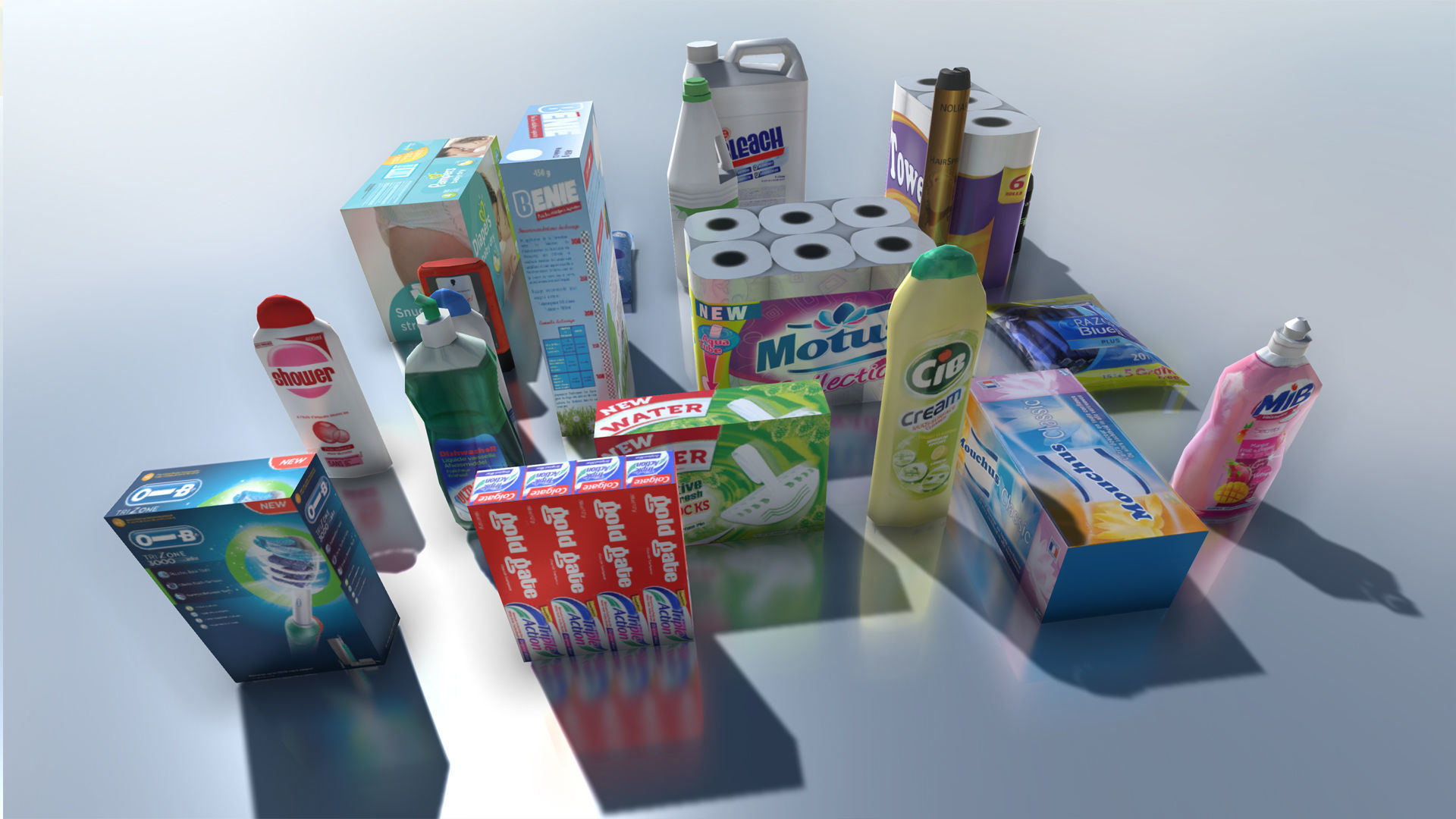 Supermarket Products with LOD Low-poly 3D model_4