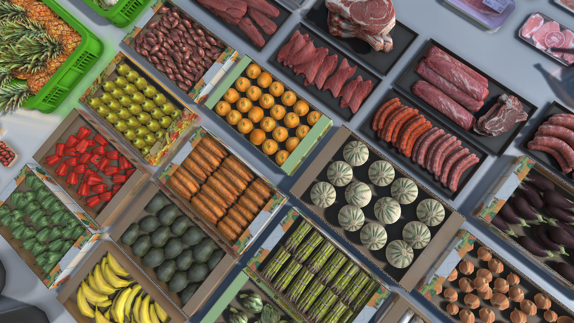 Supermarket Products with LOD Low-poly 3D model_14