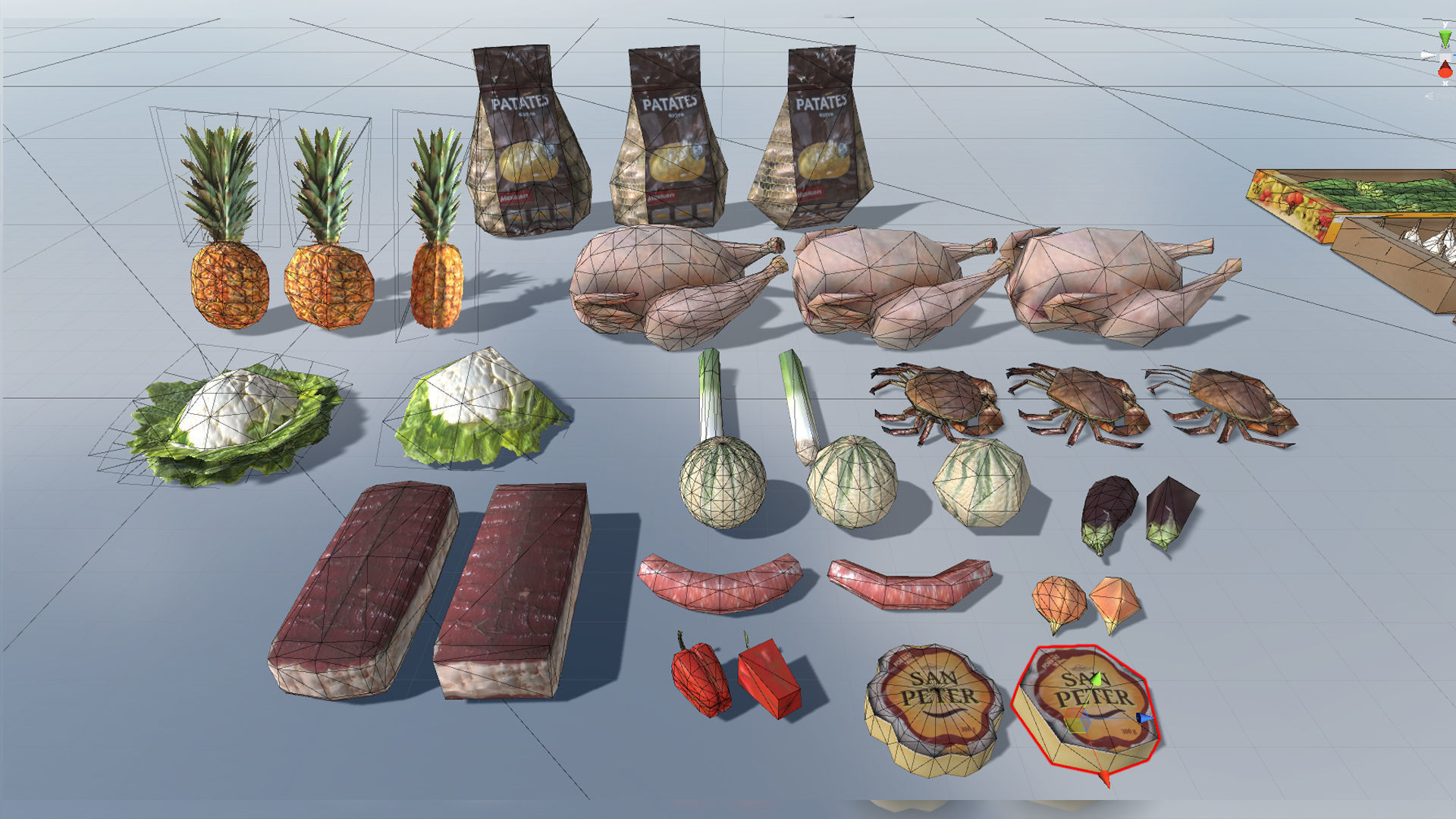Supermarket Products with LOD Low-poly 3D model_10