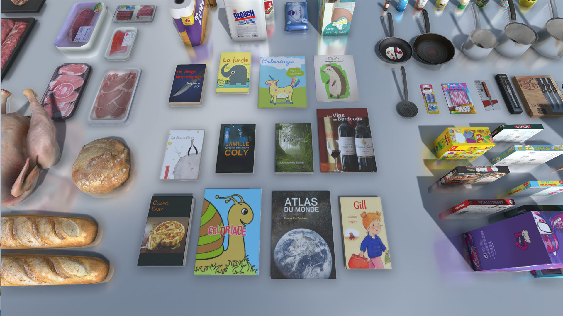 Supermarket Products with LOD Low-poly 3D model_5