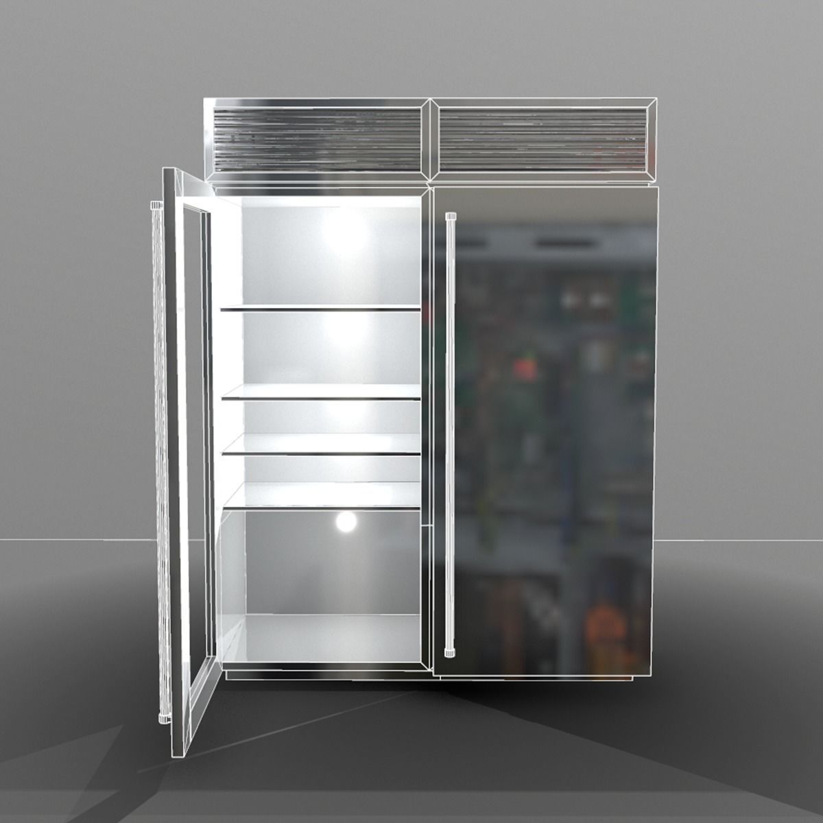 Kitchen Appliances Low-poly 3D model_2