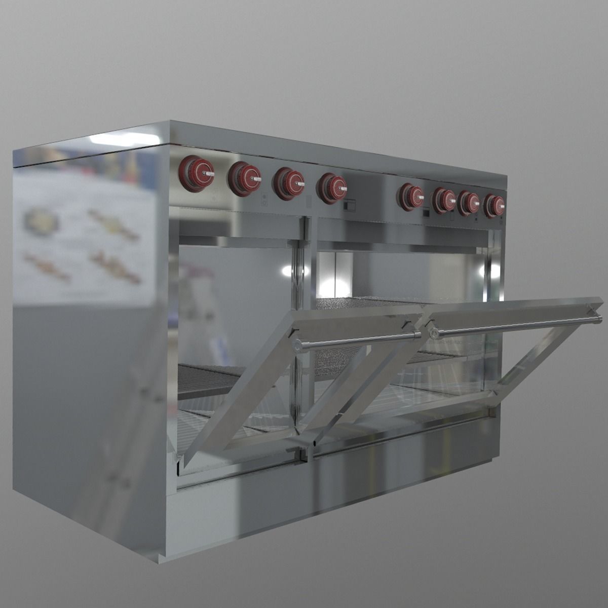 Kitchen Appliances Low-poly 3D model_8