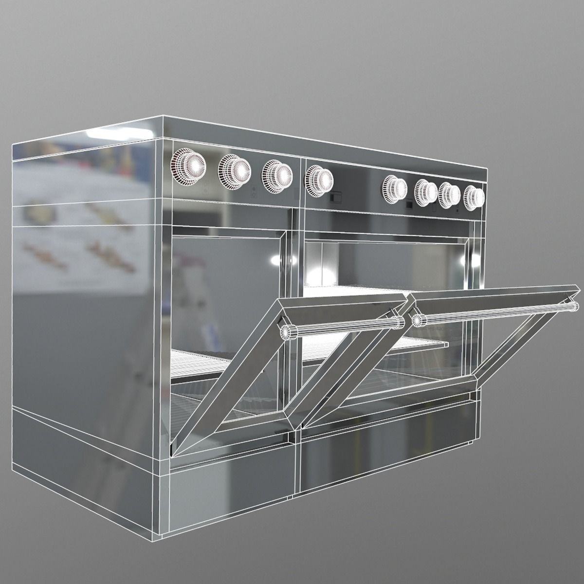Kitchen Appliances Low-poly 3D model_7