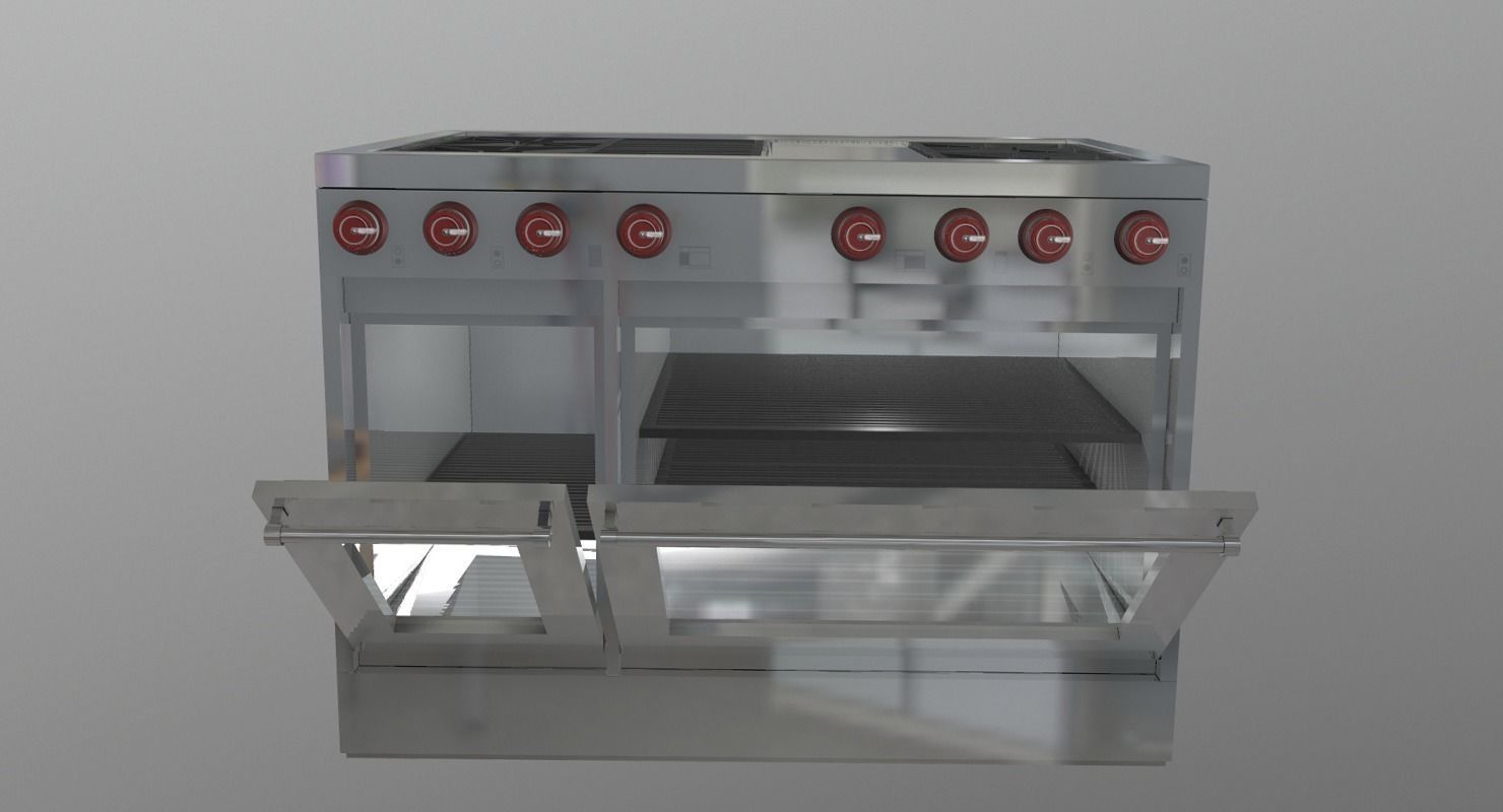 Kitchen Appliances Low-poly 3D model_6