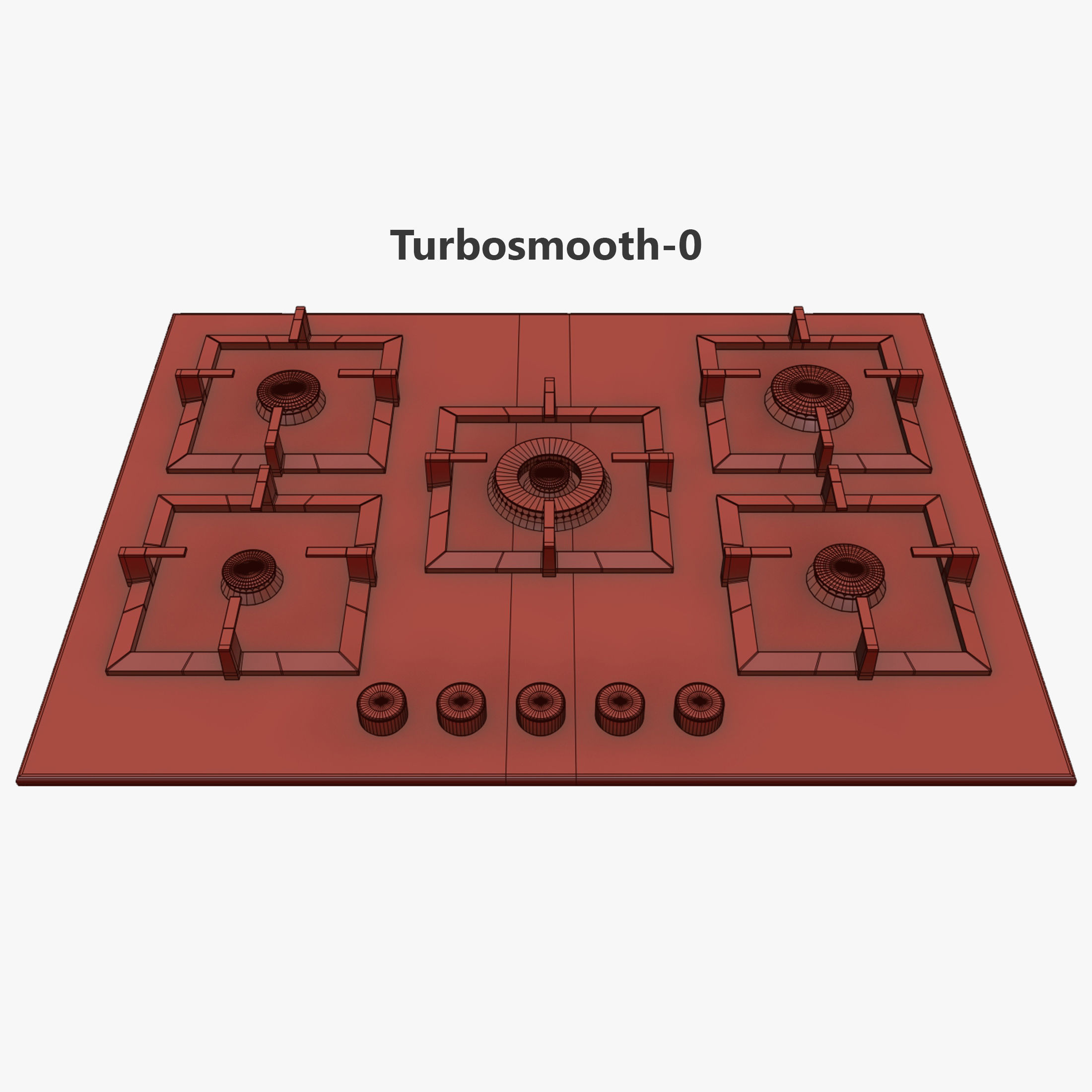 Bosch set electric oven with glass door 3D model_10