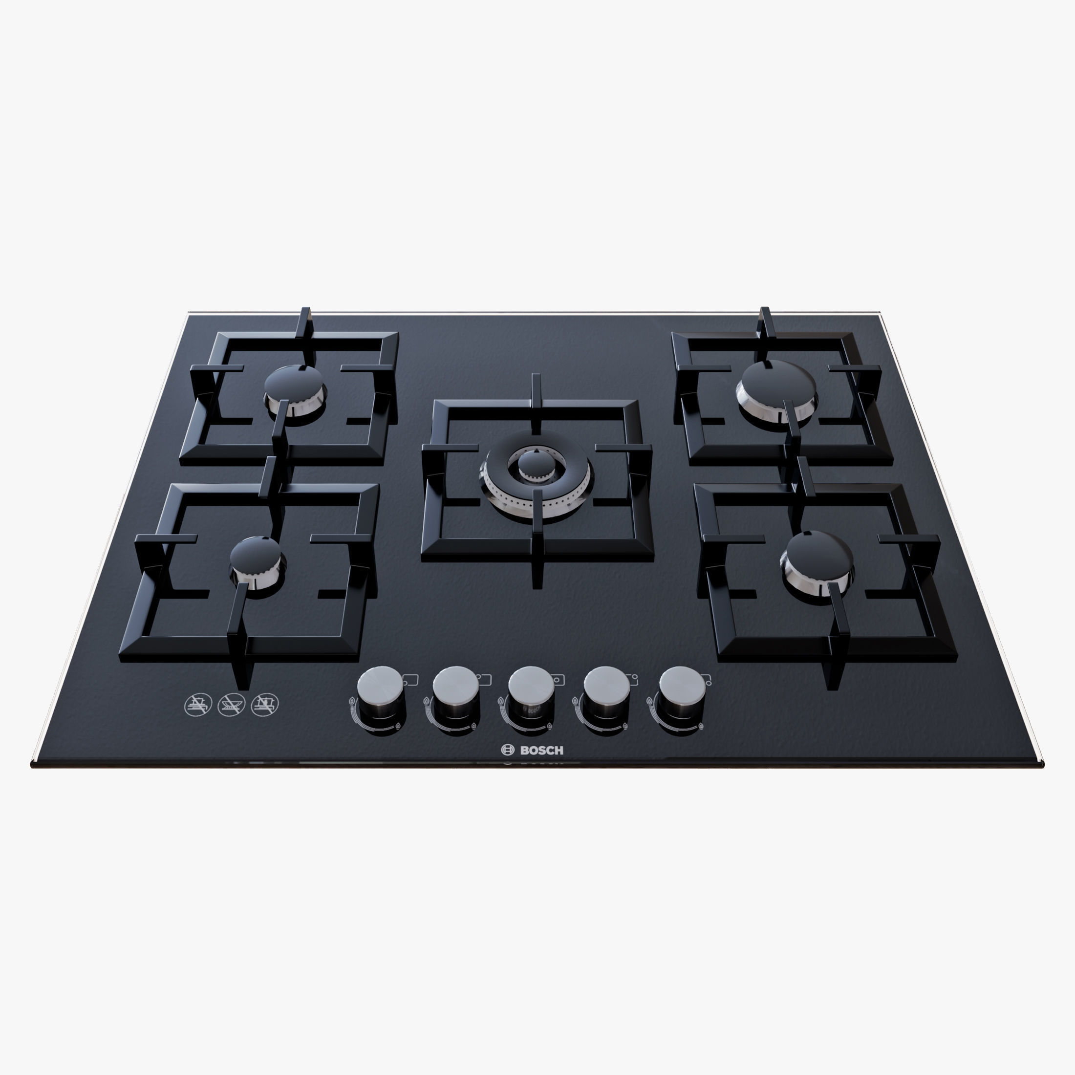 Bosch set electric oven with glass door 3D model_5
