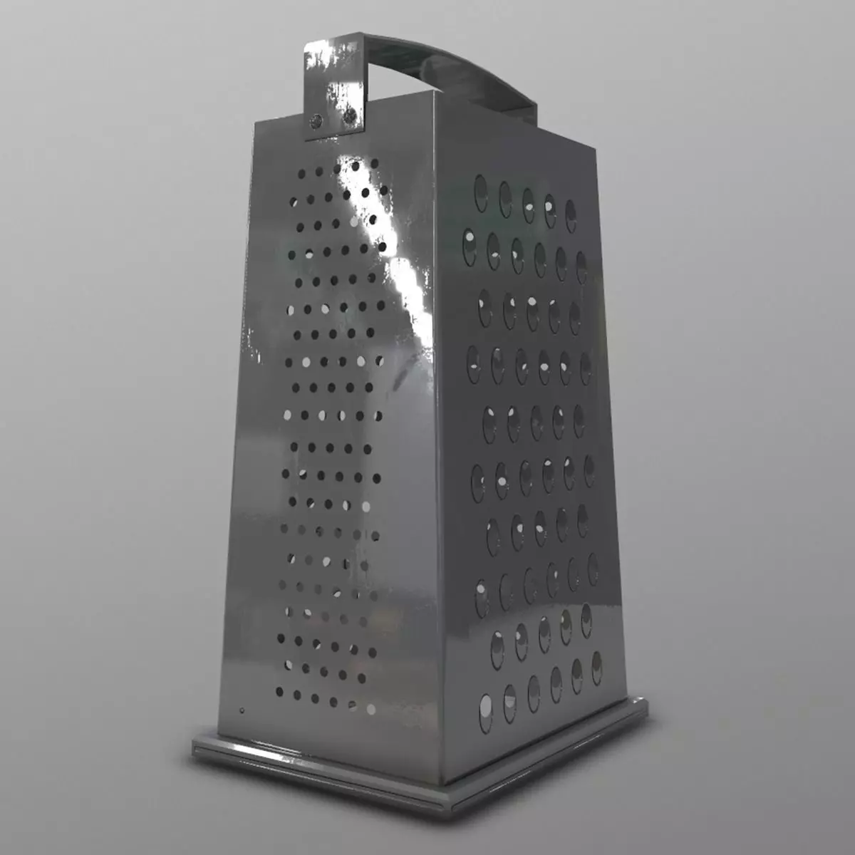 Cheese Grater Low-poly 3D model_0