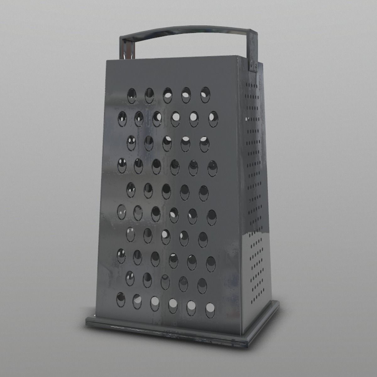 Cheese Grater Low-poly 3D model_2