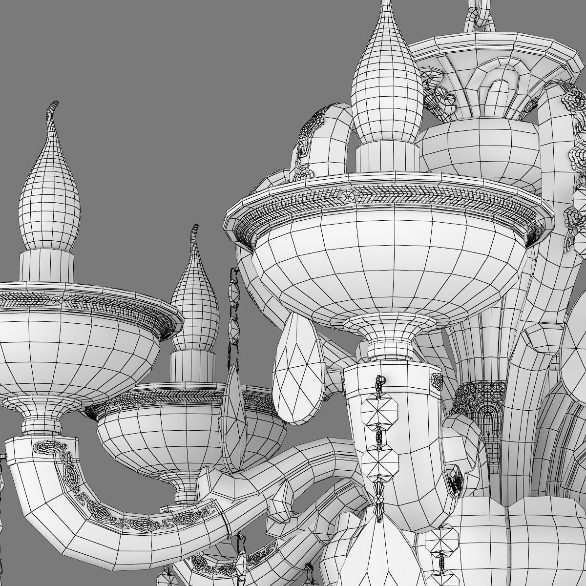 MD 89376-6 Osgona Chandelier 3D model_7