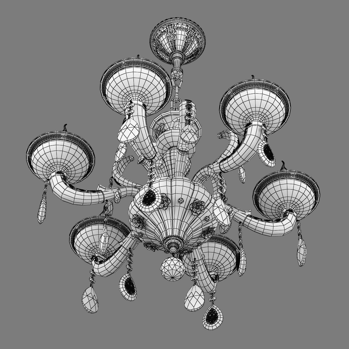 MD 89376-6 Osgona Chandelier 3D model_6