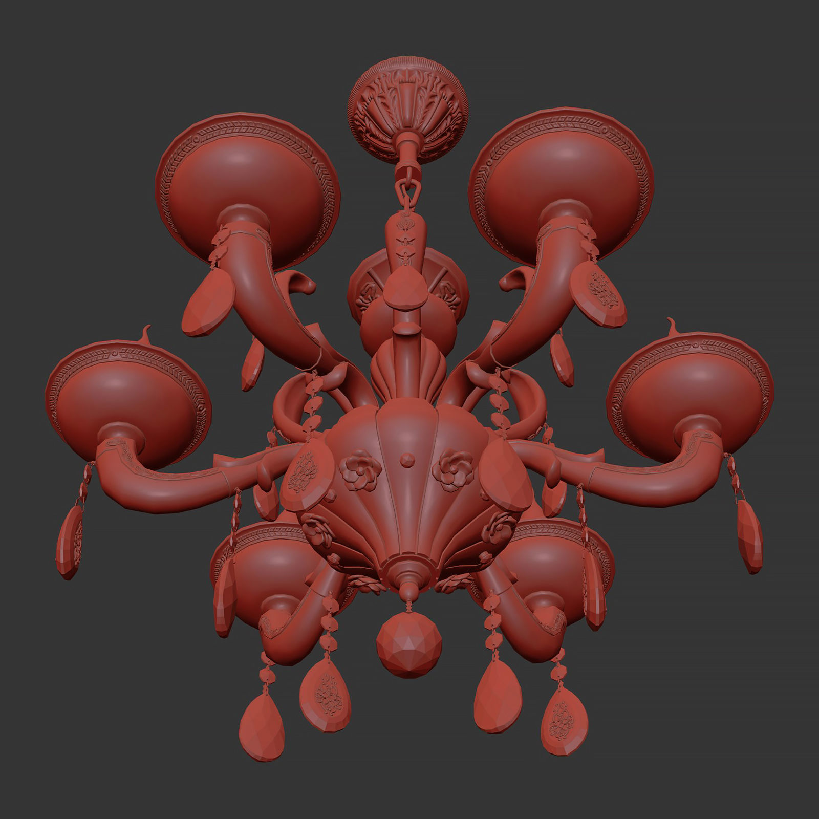 MD 89376-6 Osgona Chandelier 3D model_9