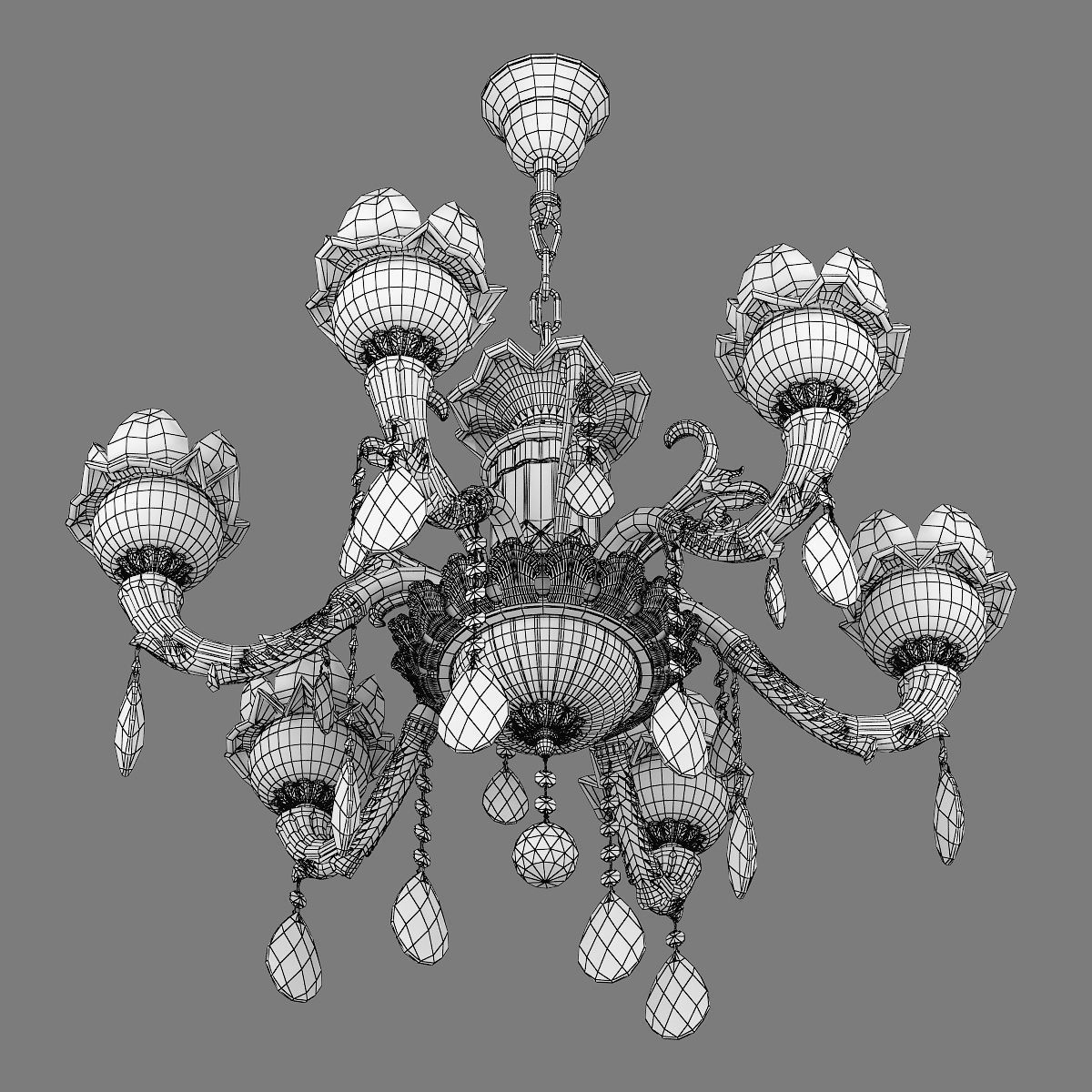 MD 89360-6 Osgona Chandelier 3D model_6