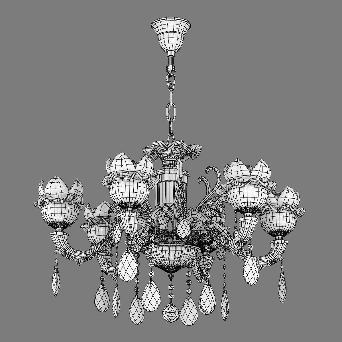 MD 89360-6 Osgona Chandelier 3D model_5