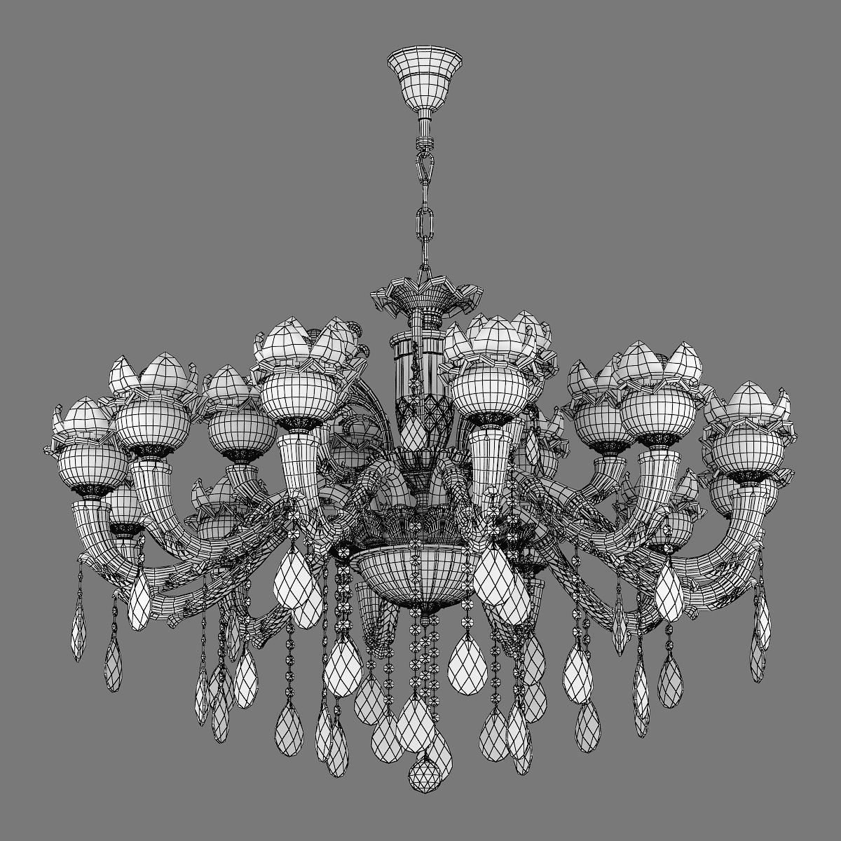 MD 89360-12-6 Osgona Chandelier 3D model_5