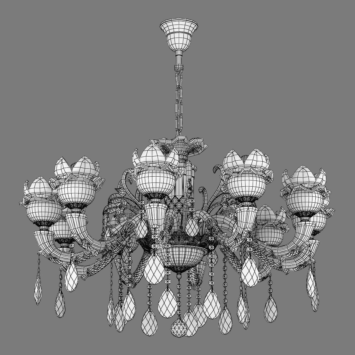 MD 89360-10 Osgona Chandelier 3D model_5