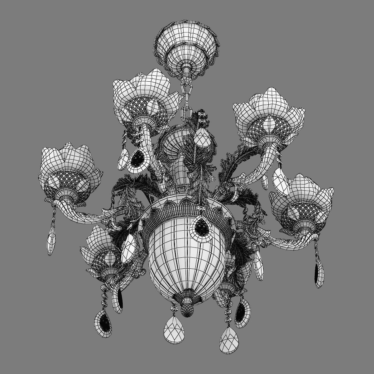 MD 89350-6-2 Osgona Chandelier 3D model_6