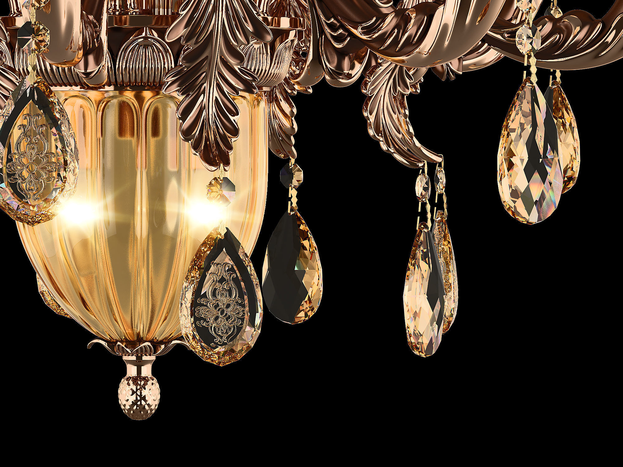 MD 89350-8-2 Osgona Chandelier 3D model_4