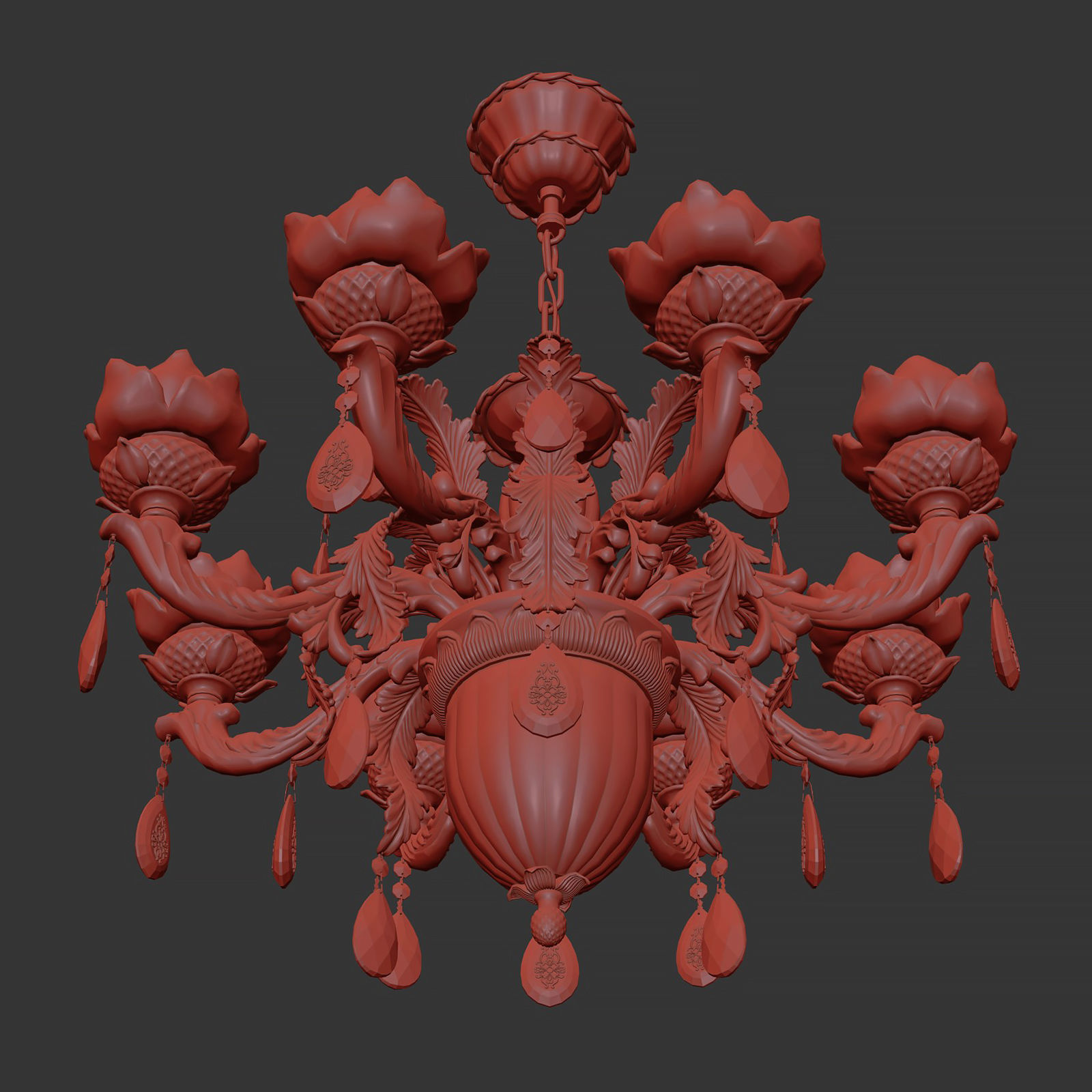 MD 89350-8-2 Osgona Chandelier 3D model_9