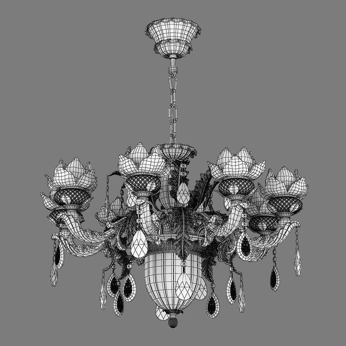 MD 89350-8-2 Osgona Chandelier 3D model_5