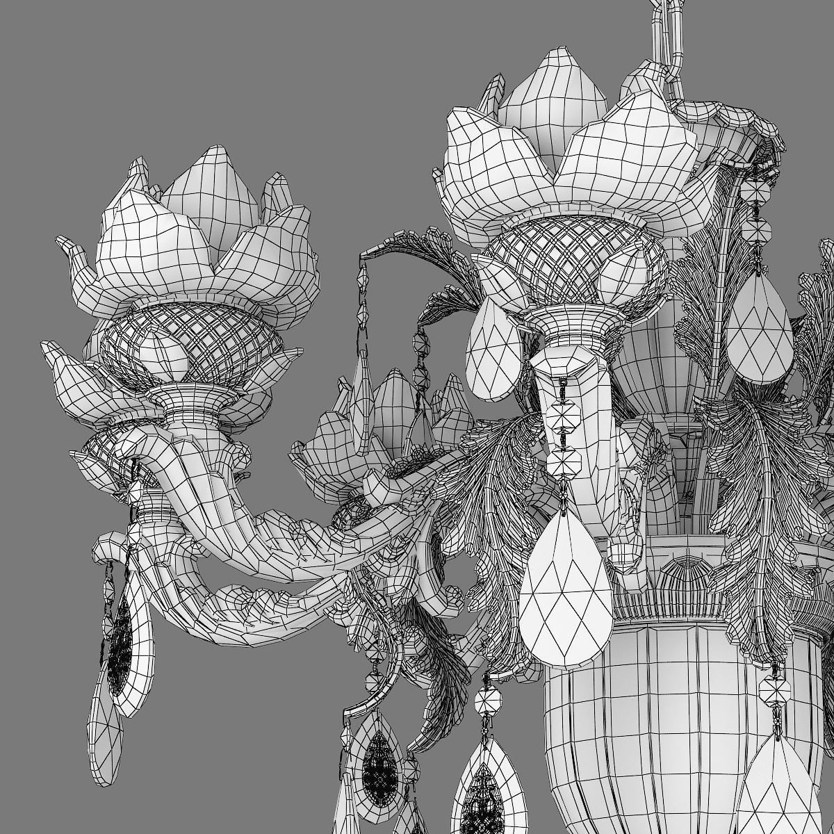 MD 89350-8-2 Osgona Chandelier 3D model_7