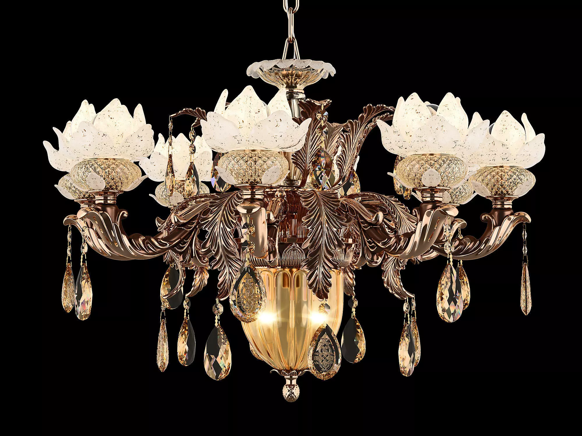 MD 89350-8-2 Osgona Chandelier 3D model_0