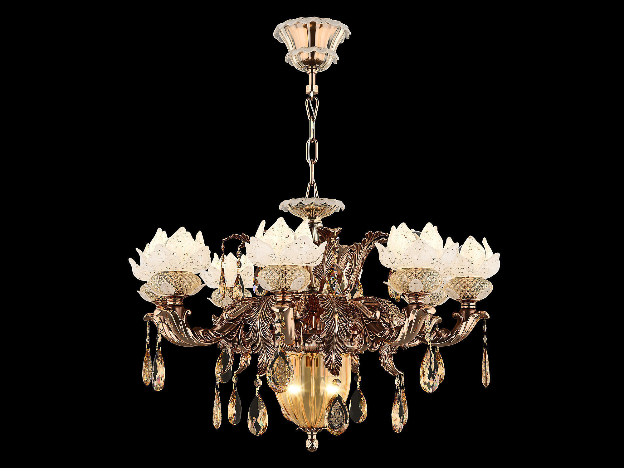 MD 89350-8-2 Osgona Chandelier 3D model_2