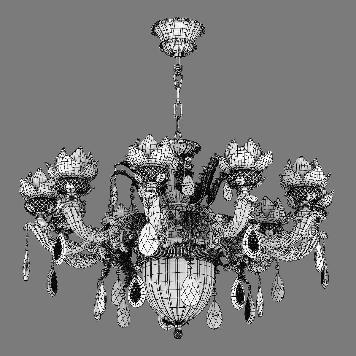 MD 89350-10-2 Osgona Chandelier 3D model_5