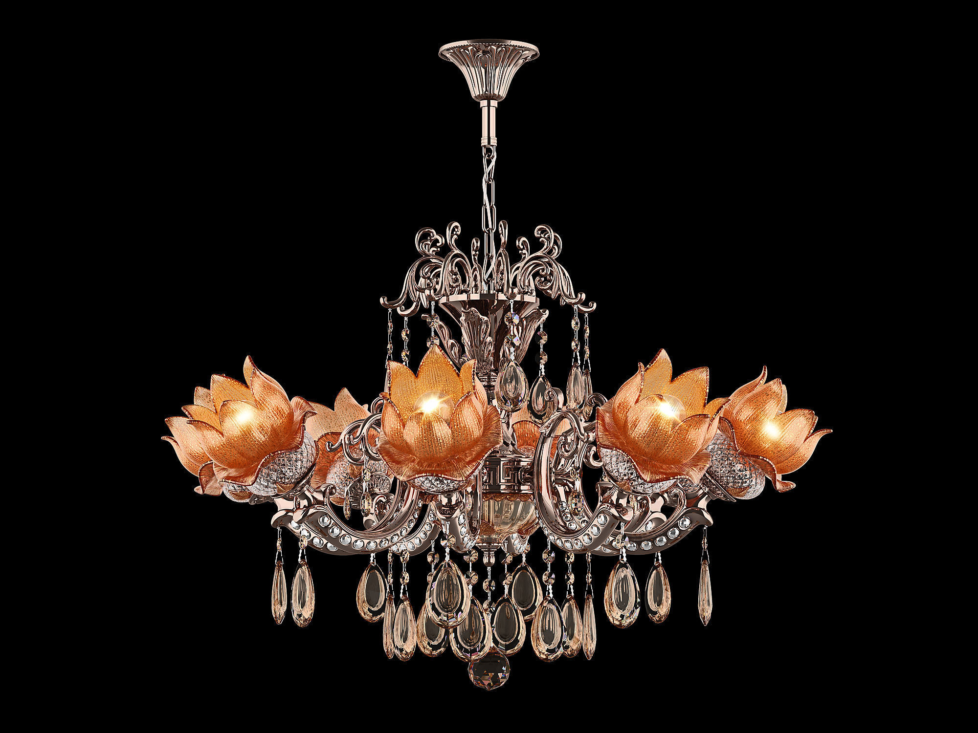 MD 89320-8 Osgona Chandelier 3D model_2