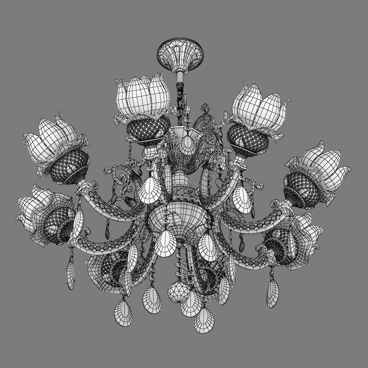 MD 89320-8 Osgona Chandelier 3D model_6