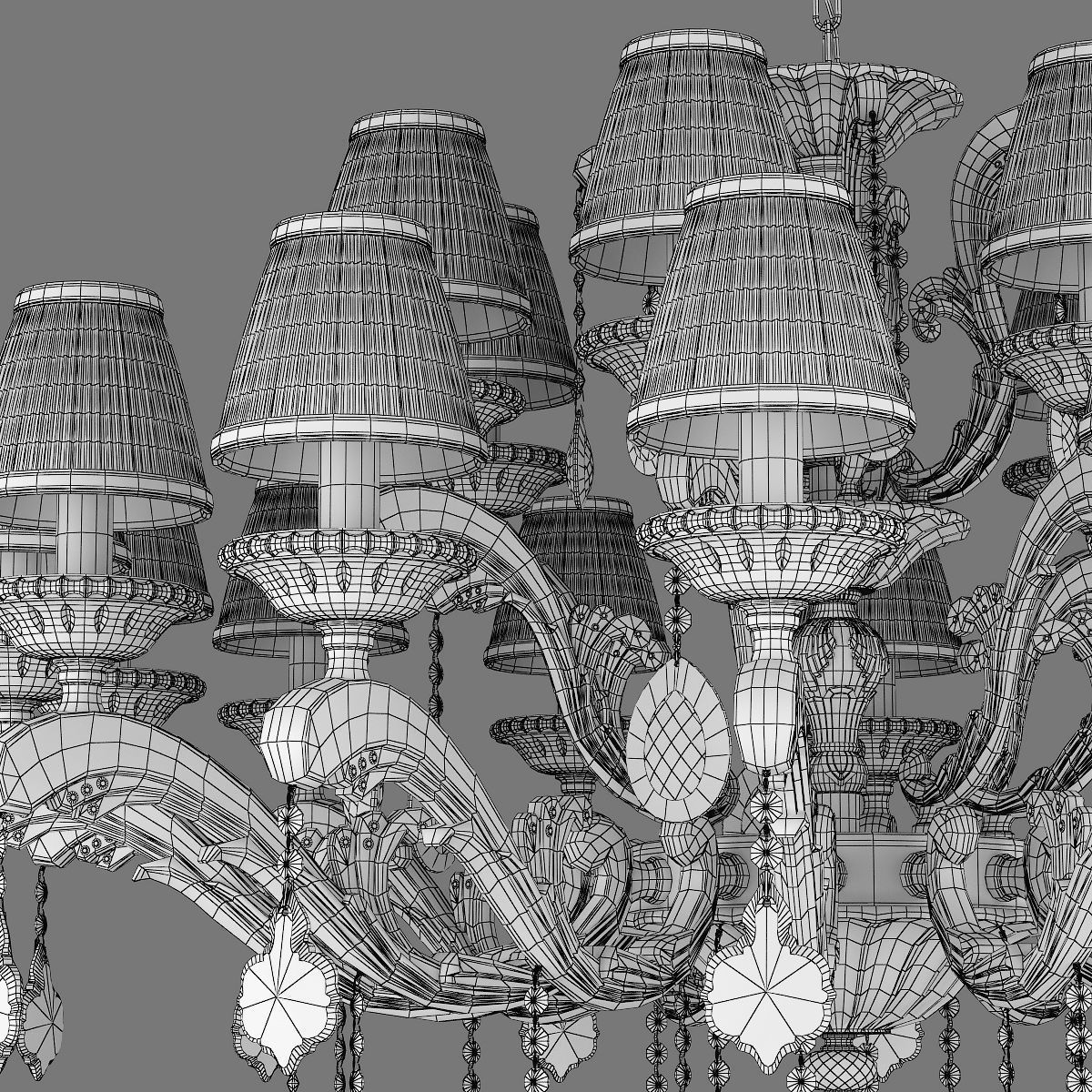 MD 89228-14-7 Osgona Chandelier 3D model_7