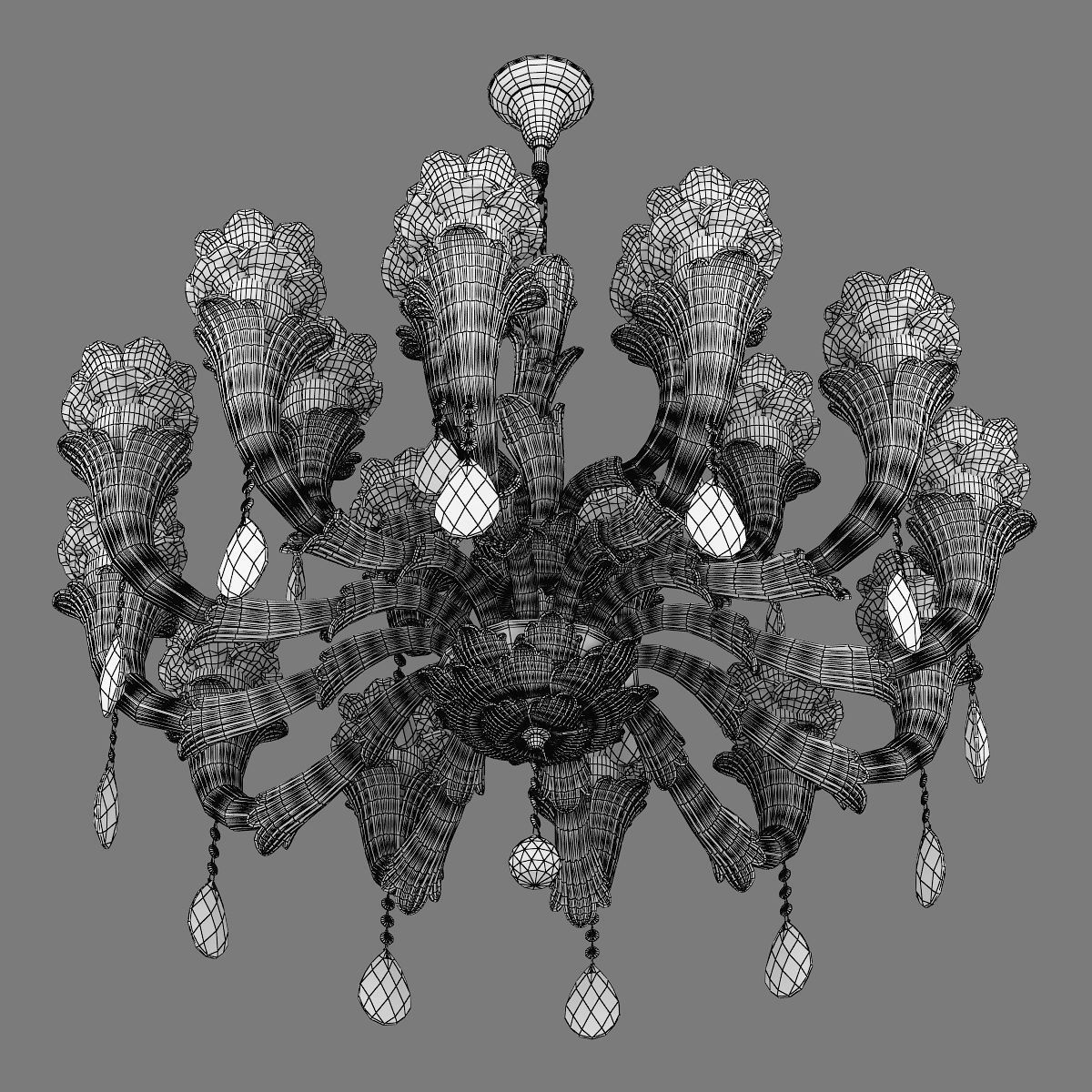 MD 76001-12-6 Osgona Chandelier 3D model_6