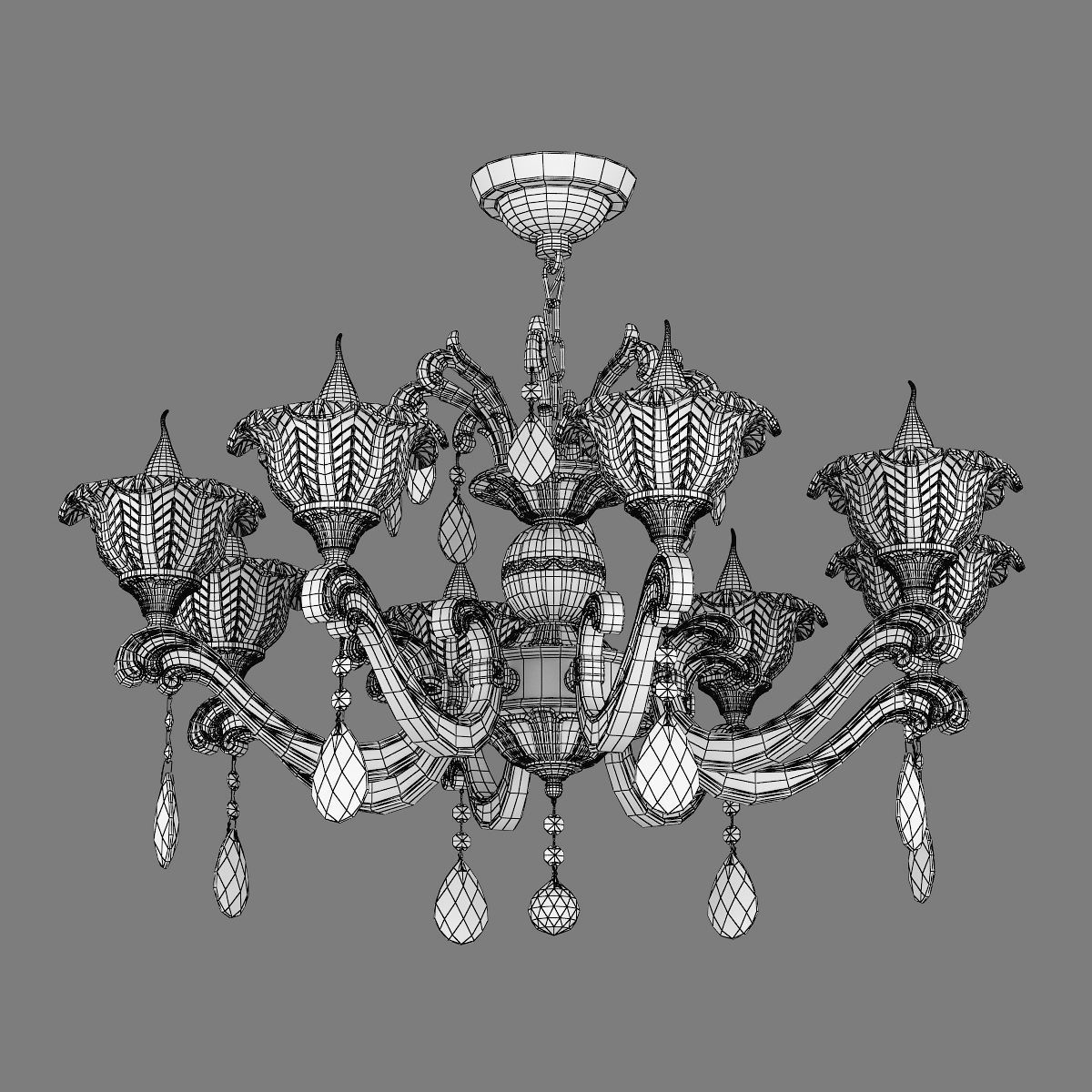 MD 55177-8 Osgona Chandelier 3D model_5