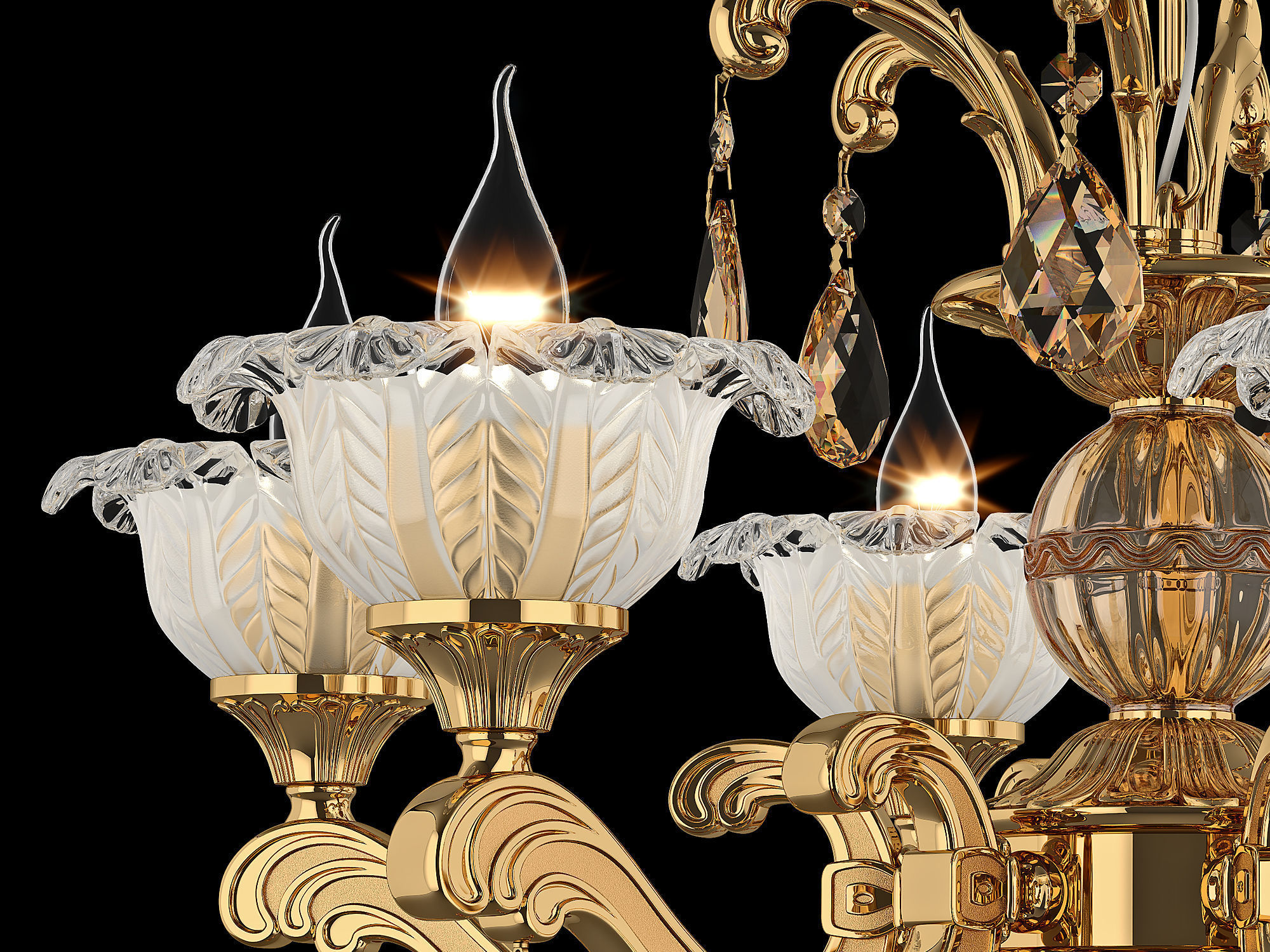 MD 55177-6 Osgona Chandelier 3D model_3