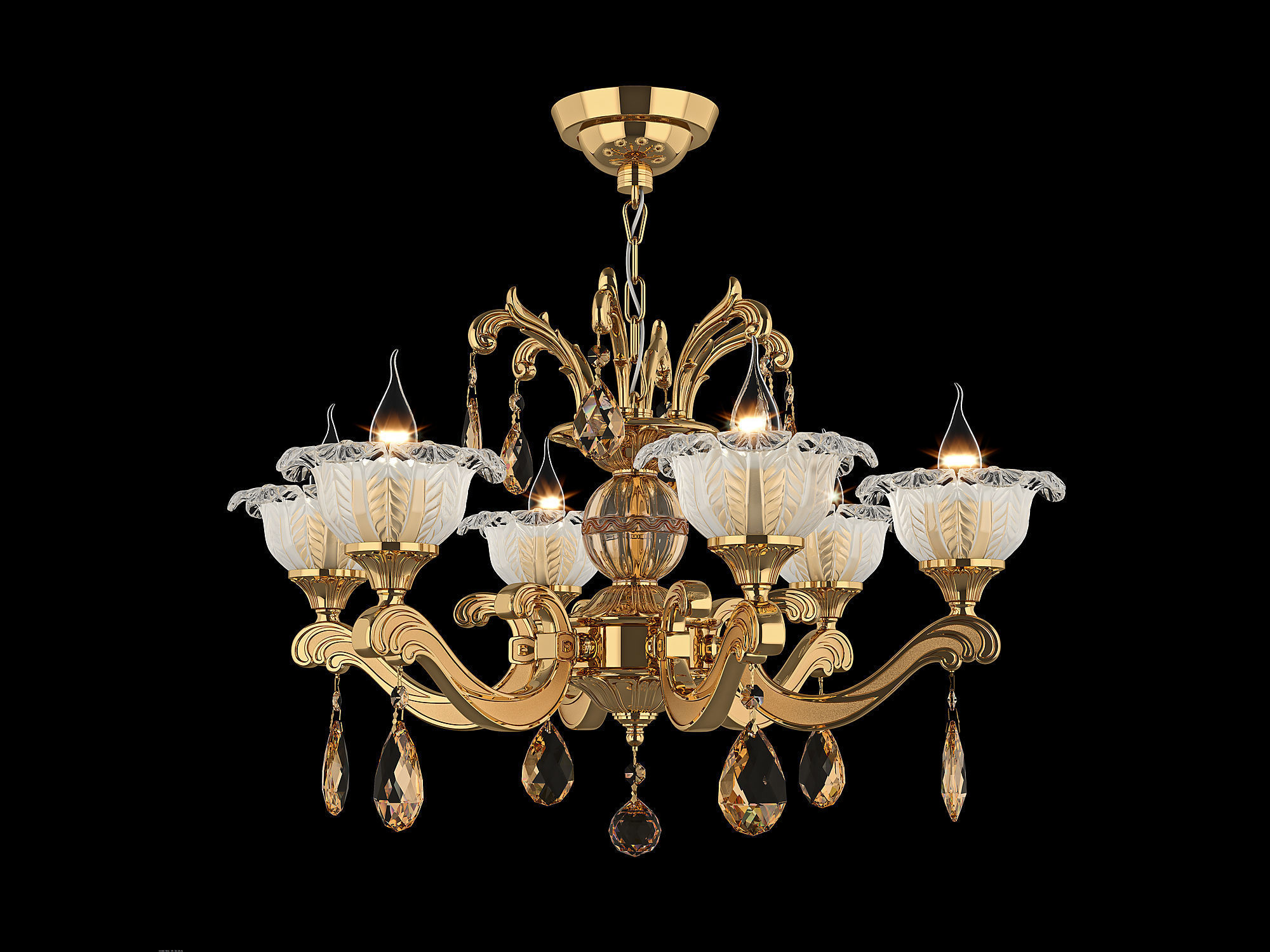MD 55177-6 Osgona Chandelier 3D model_2