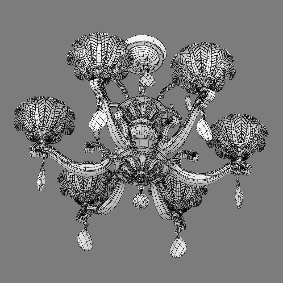 MD 55177-6 Osgona Chandelier 3D model_6