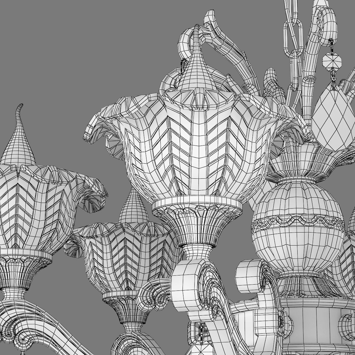 MD 55177-6 Osgona Chandelier 3D model_7