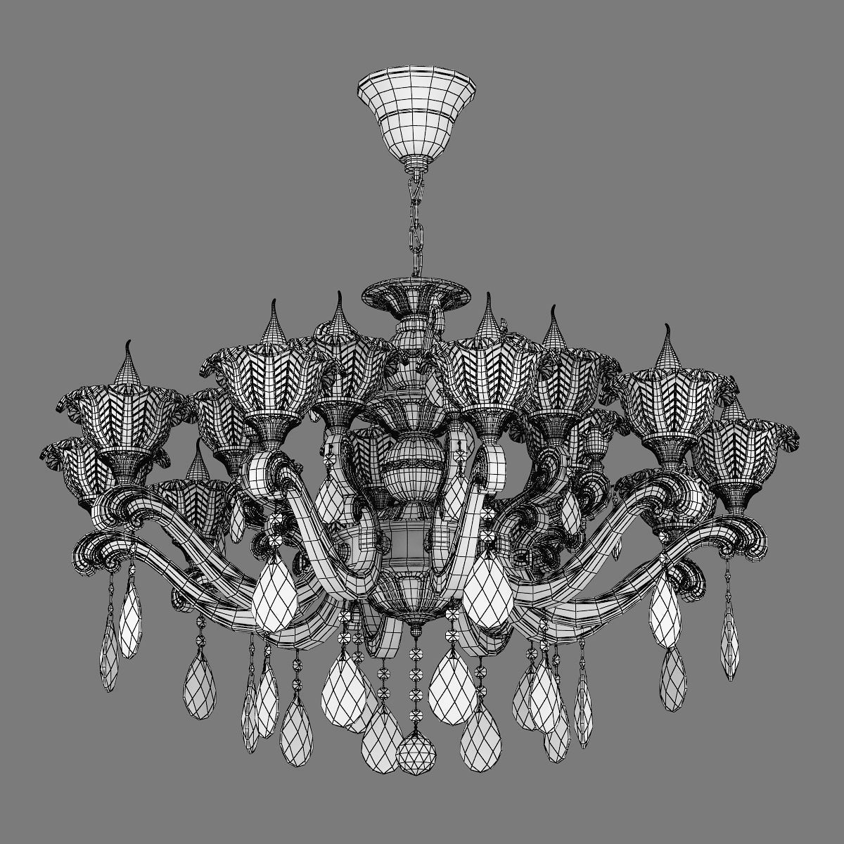MD 55177-10-5 Osgona Chandelier 3D model_5